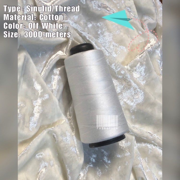 TK120 SINULID / Sewing COTTON THREAD 3000 METERS per cone