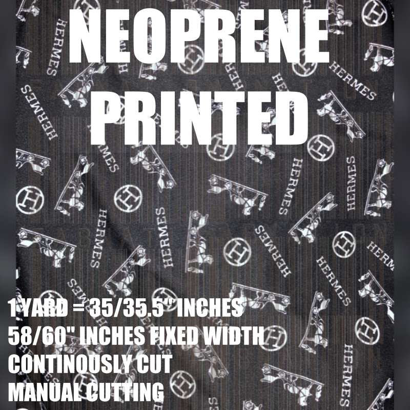 Neoprene Scuba Fabric  60” width Per Yard 220GSM-250GSM PLAIN AND PRINTED