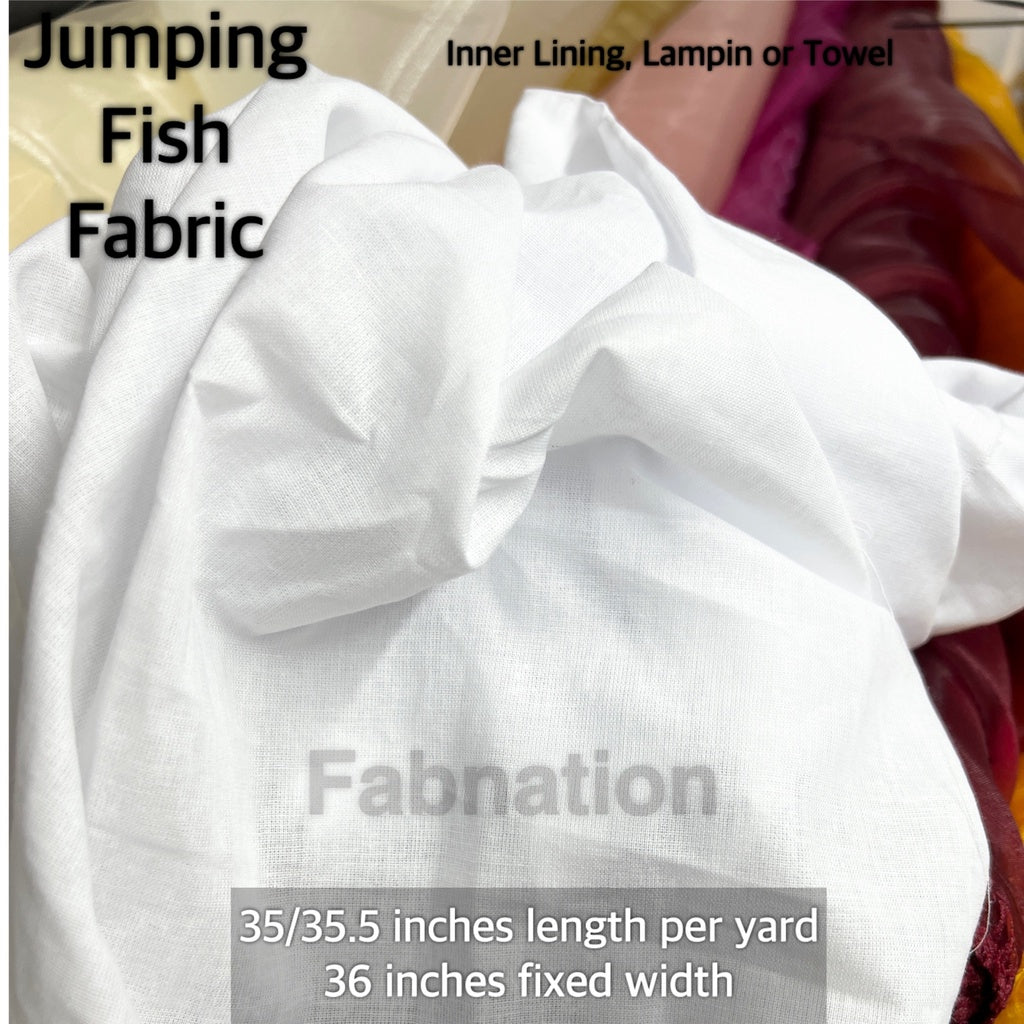 Jumping Fish Lampin 100% PURE COTTON fabric 28 inches per cut 36 inches fixed width / Fabnation