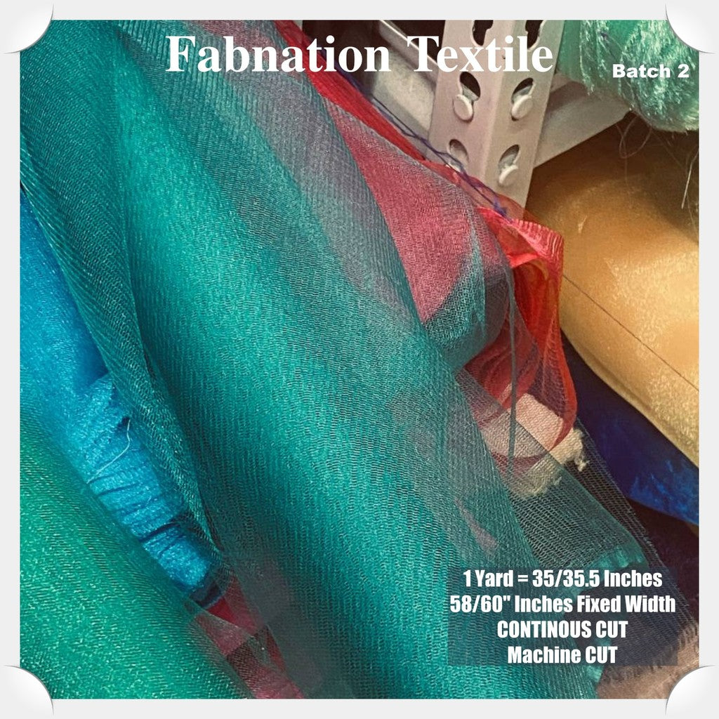 PREMIUM SOFT SILK TULLE Per Yard Fixed 60" Width WHOLESALE AVAILABLE / FABNATION TEXTILE
