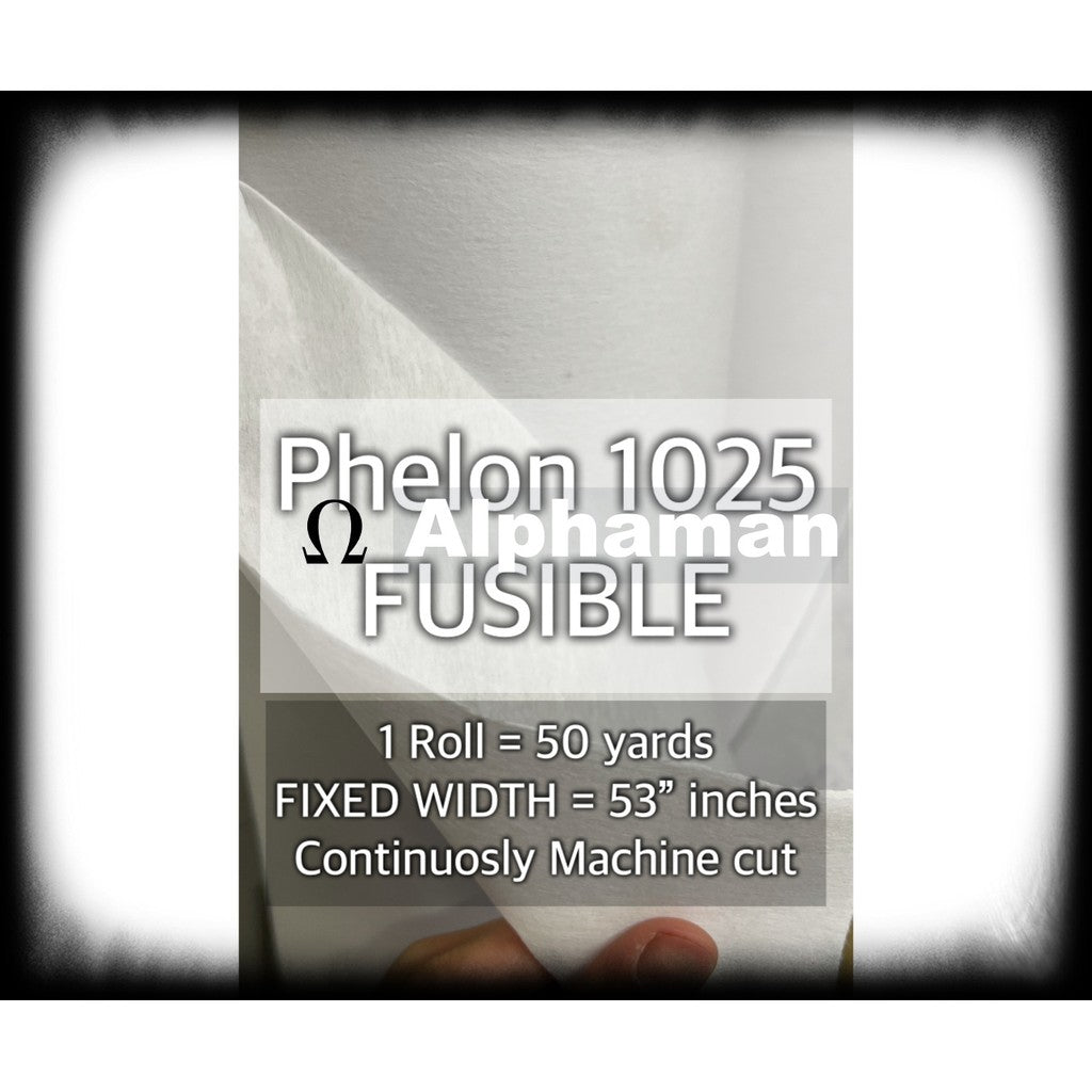 PELON PER ROLL  50 yards OR Fixed Width AND  53 inches Interlining Alphaman