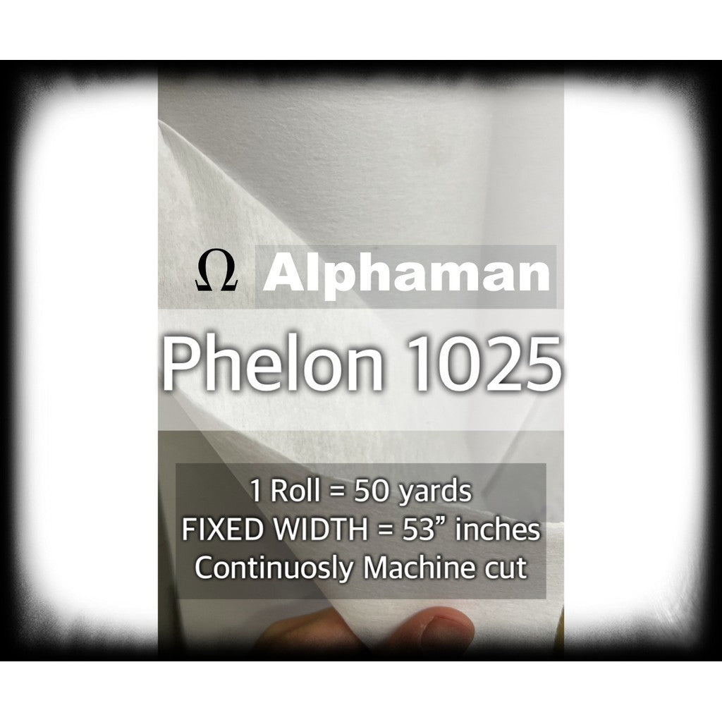 PELON PER ROLL  50 yards OR Fixed Width AND  53 inches Interlining Alphaman