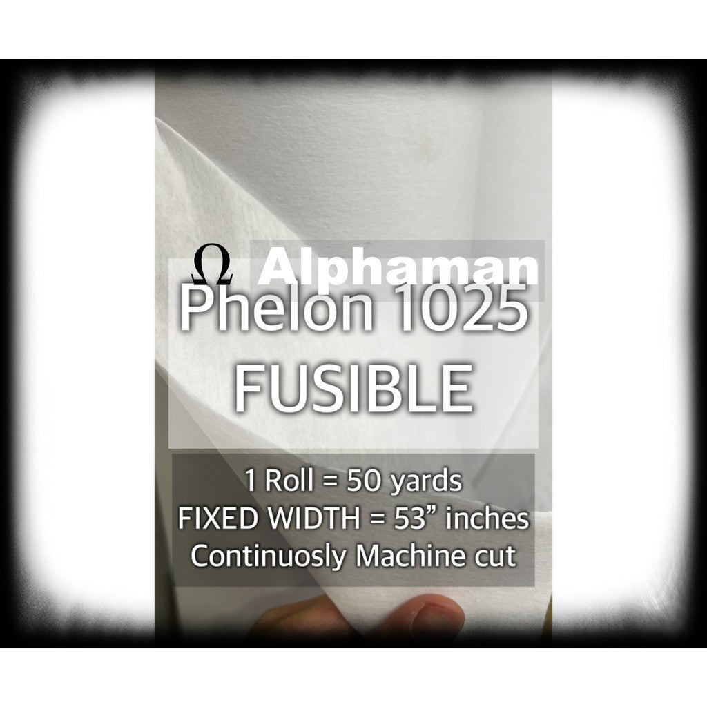 PELON PER ROLL  50 yards OR Fixed Width AND  53 inches Interlining Alphaman