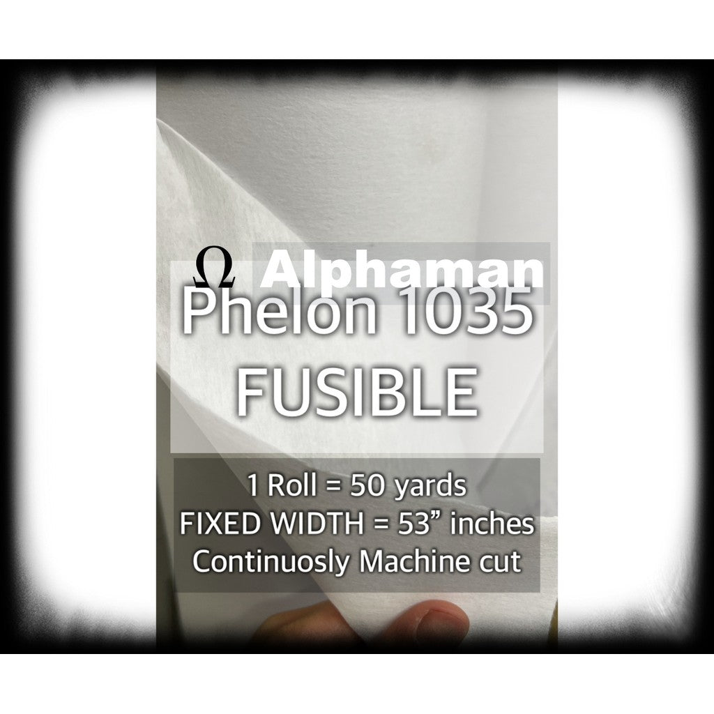 PELON PER ROLL  50 yards OR Fixed Width AND  53 inches Interlining Alphaman