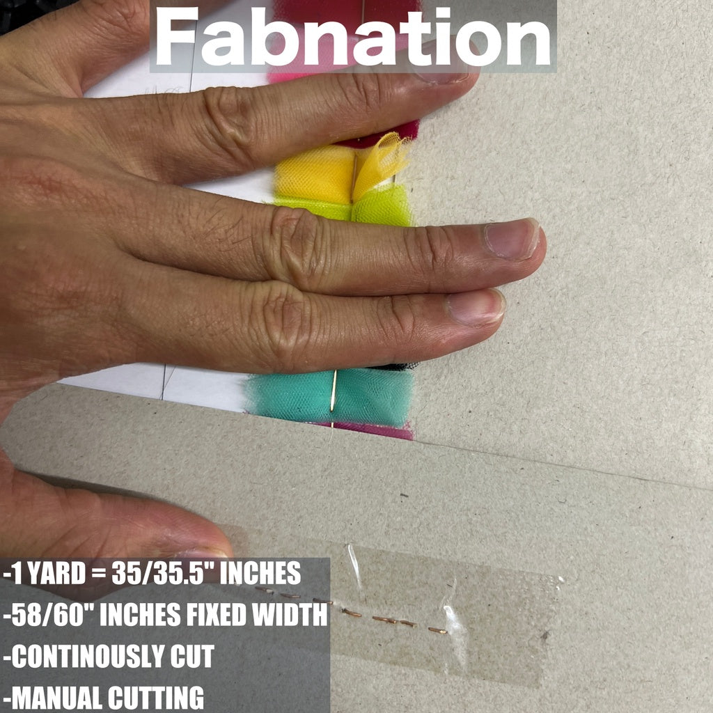 AMERICAN FINE  TULLE FABRIC PER YARD 35/35.5 INCHES PER YARD 63/61 INCHES FIXED WIDTH / FABNATION