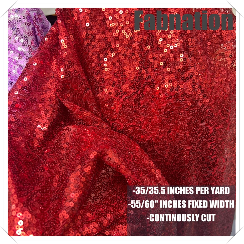Fully Sequins Tulle Sequence Fabric 54/60 Inches Width For Backdrop, Table Cloth and Gown Per Yard