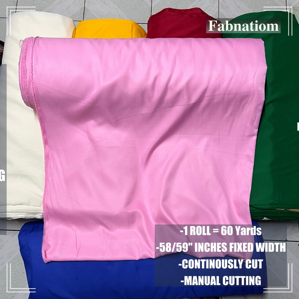 PEACH TWILL PER ROLL = 60 YARDS FABRIC CLOTH RAW TELA  58/60 INCH FIXED WIDTH/ FABNATION