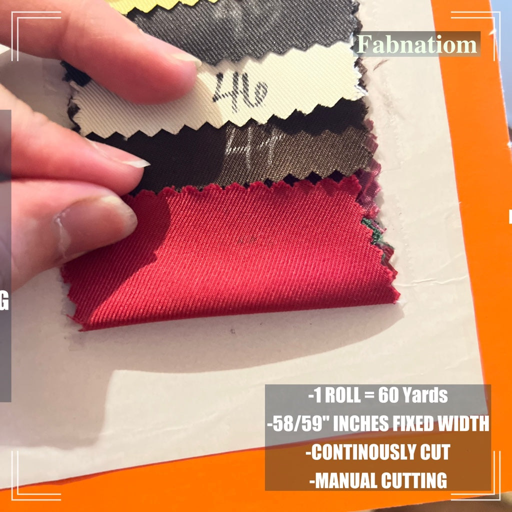 PEACH TWILL PER ROLL = 60 YARDS FABRIC CLOTH RAW TELA  58/60 INCH FIXED WIDTH/ FABNATION