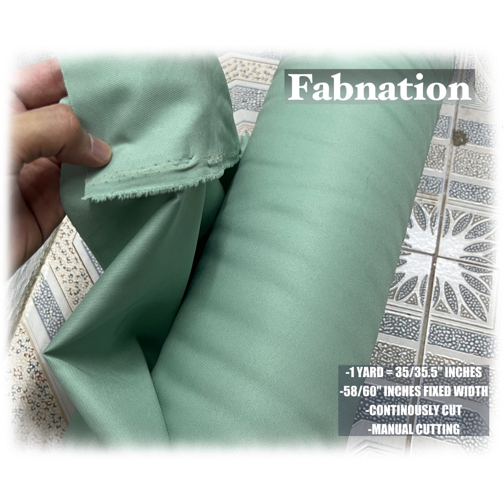 HQ Peach Twill Cotton Raw Tela, 35/35.5 Inches Length Per Yard, 58/60 Inch Fixed Width/Fab