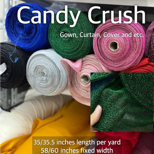 CANDY CRUSH PER YARD 35/35.5 INCHES AND 58/60 INCHES FIXED WIDTH