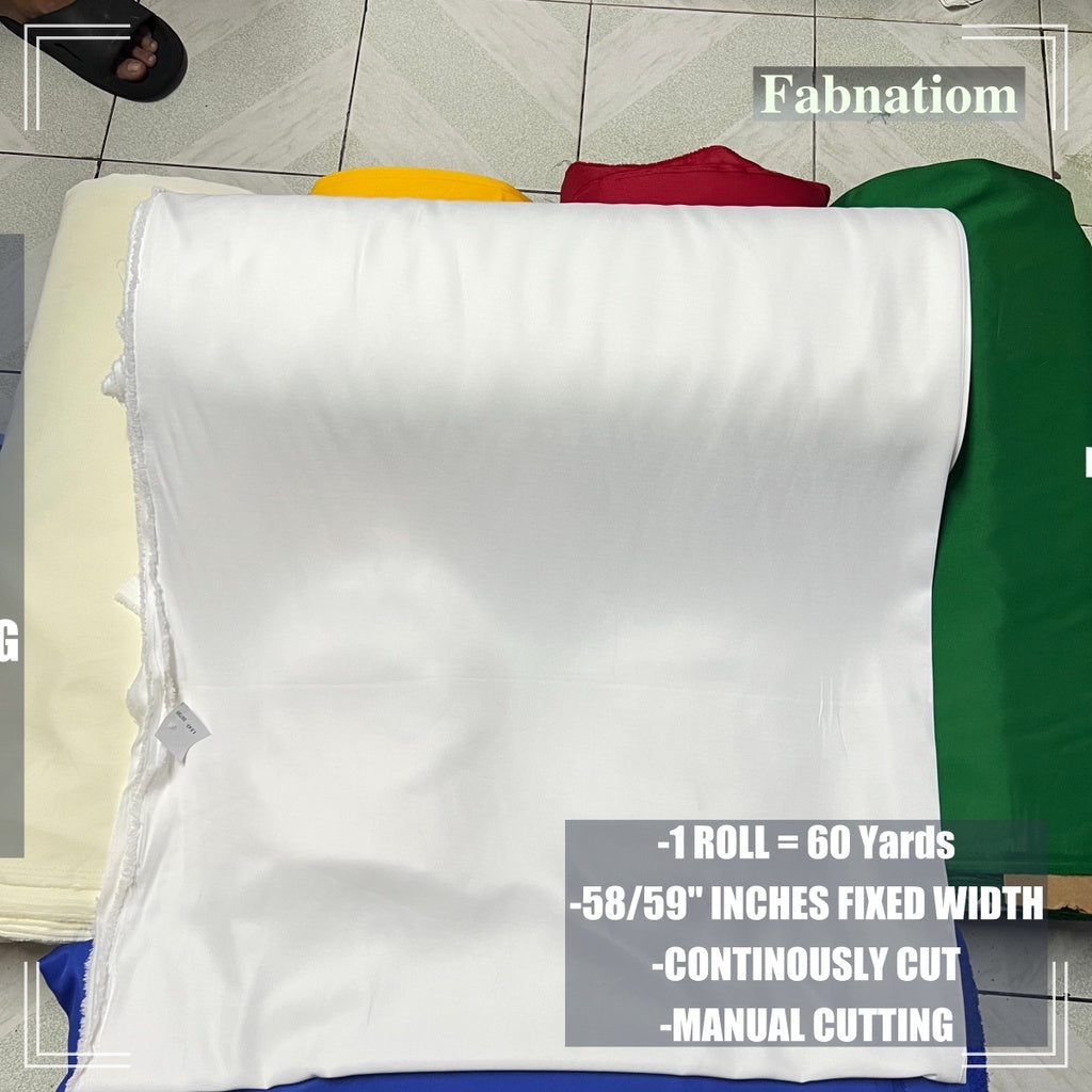 PEACH TWILL PER ROLL = 60 YARDS FABRIC CLOTH RAW TELA  58/60 INCH FIXED WIDTH/ FABNATION