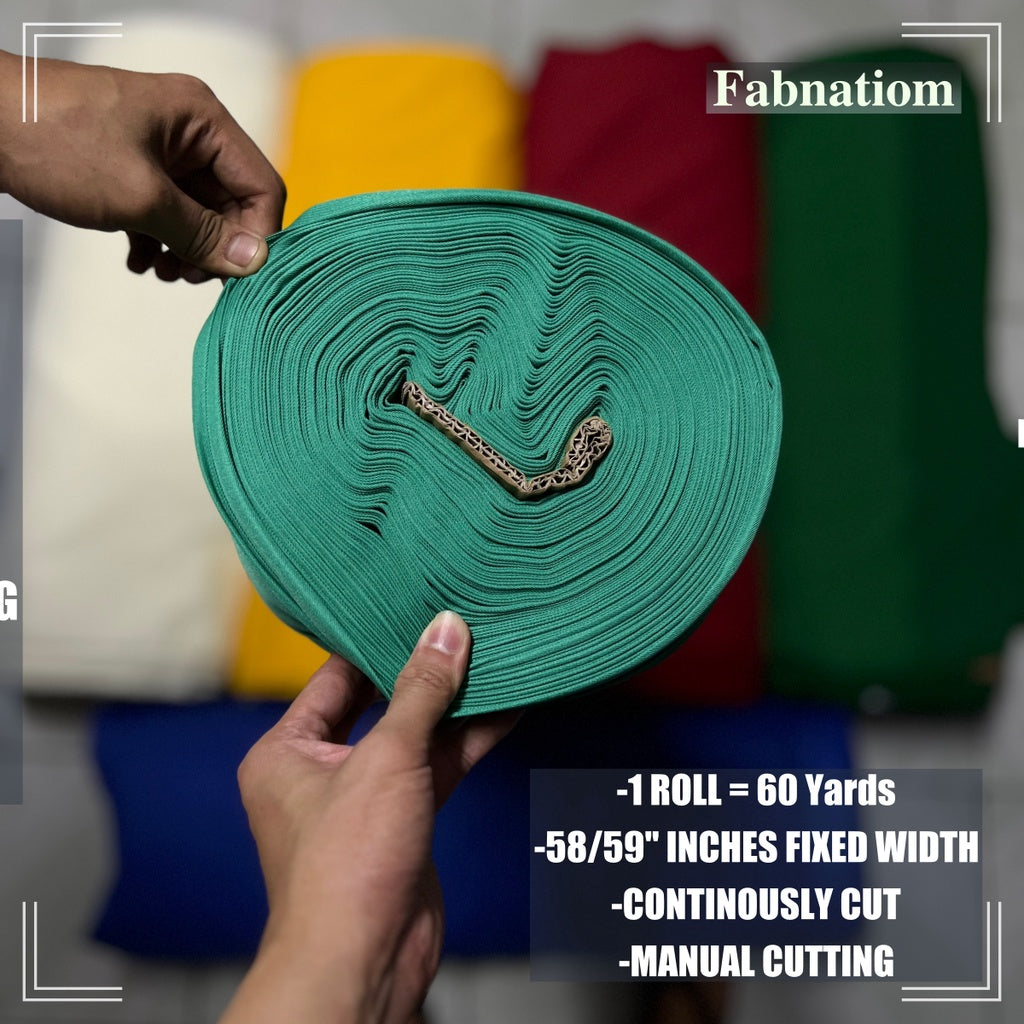 PEACH TWILL PER ROLL = 60 YARDS FABRIC CLOTH RAW TELA  58/60 INCH FIXED WIDTH/ FABNATION