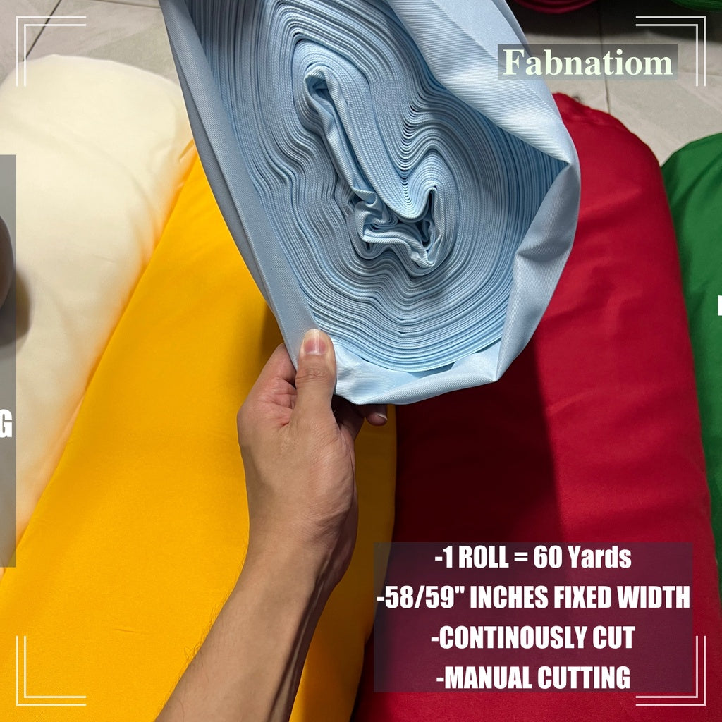 PEACH TWILL PER ROLL = 60 YARDS FABRIC CLOTH RAW TELA  58/60 INCH FIXED WIDTH/ FABNATION