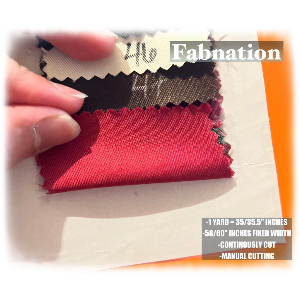 HQ Peach Twill Cotton Raw Tela, 35/35.5 Inches Length Per Yard, 58/60 Inch Fixed Width/Fab