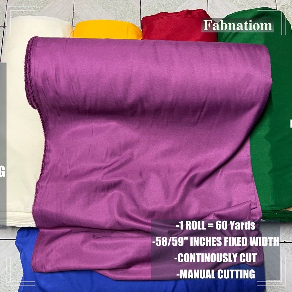 PEACH TWILL PER ROLL = 60 YARDS FABRIC CLOTH RAW TELA  58/60 INCH FIXED WIDTH/ FABNATION