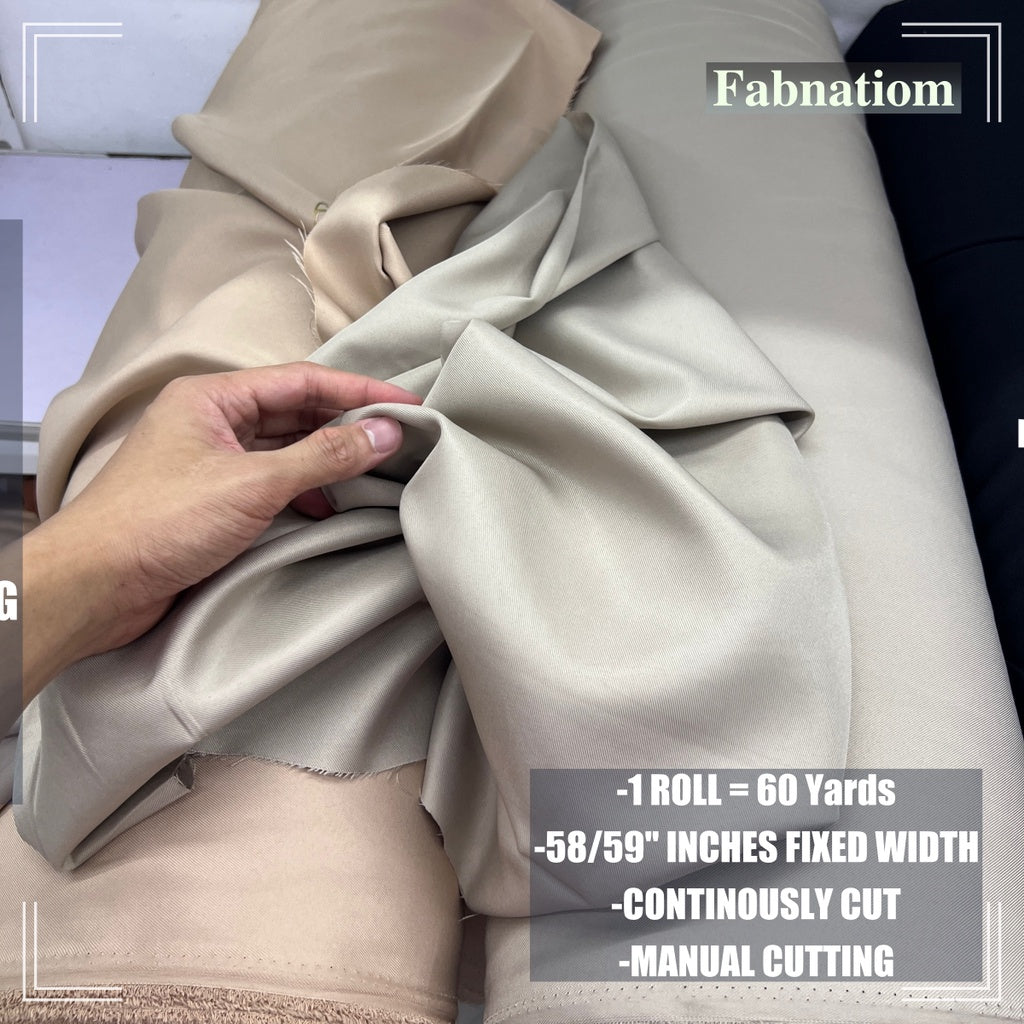 PEACH TWILL PER ROLL = 60 YARDS FABRIC CLOTH RAW TELA  58/60 INCH FIXED WIDTH/ FABNATION