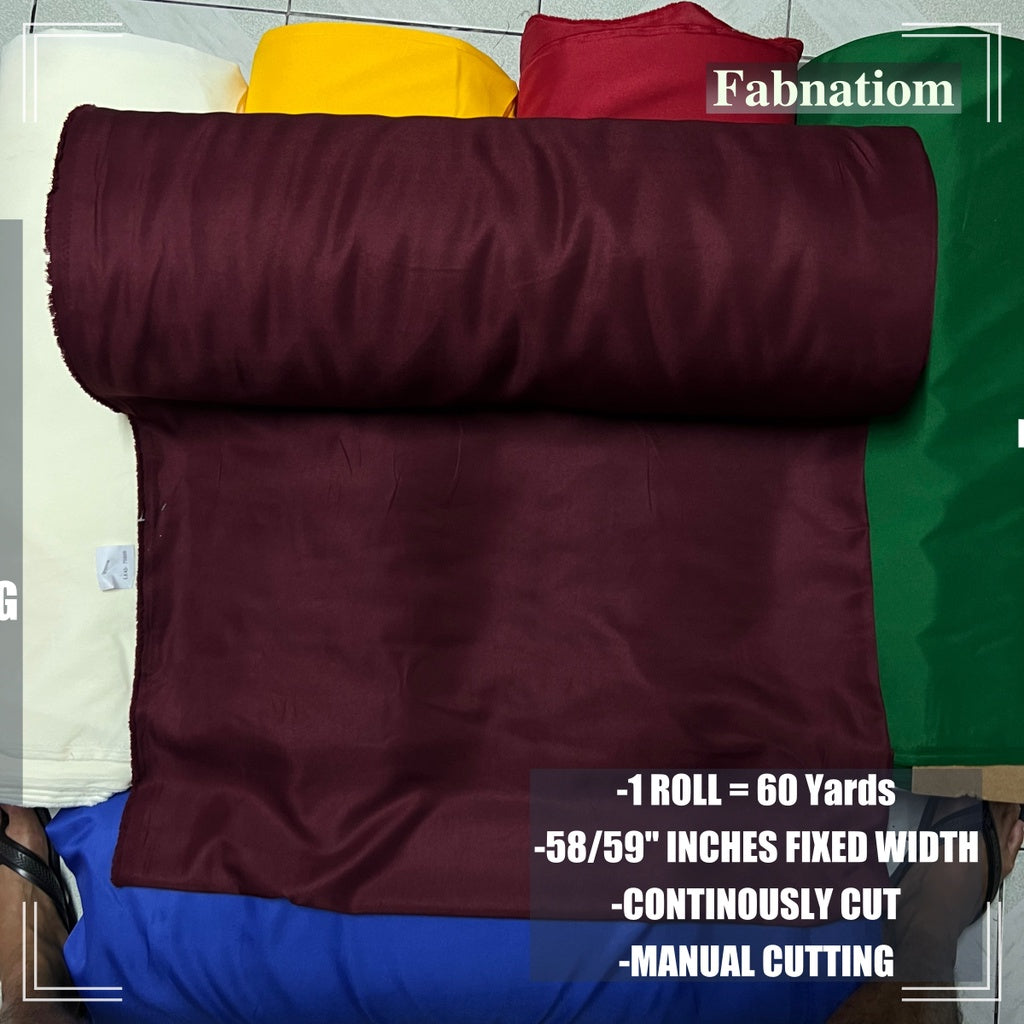 PEACH TWILL PER ROLL = 60 YARDS FABRIC CLOTH RAW TELA  58/60 INCH FIXED WIDTH/ FABNATION