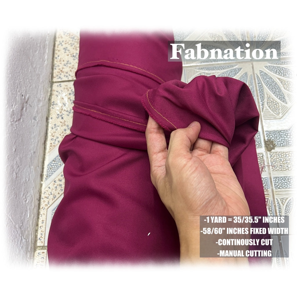 HQ Peach Twill Cotton Raw Tela, 35/35.5 Inches Length Per Yard, 58/60 Inch Fixed Width/Fab