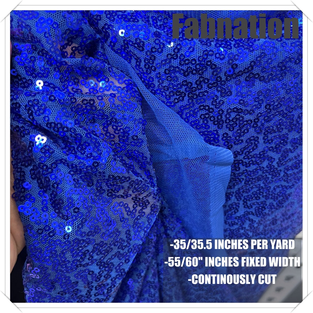 Fully Sequins Tulle Sequence Fabric 54/60 Inches Width For Backdrop, Table Cloth and Gown Per Yard