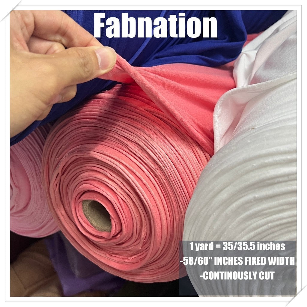 REGULAR COTTON SPANDEX cloth fabric [63"/65" - fixed width] [35"/36" - per yard] WHOLESALE AVAILABLE