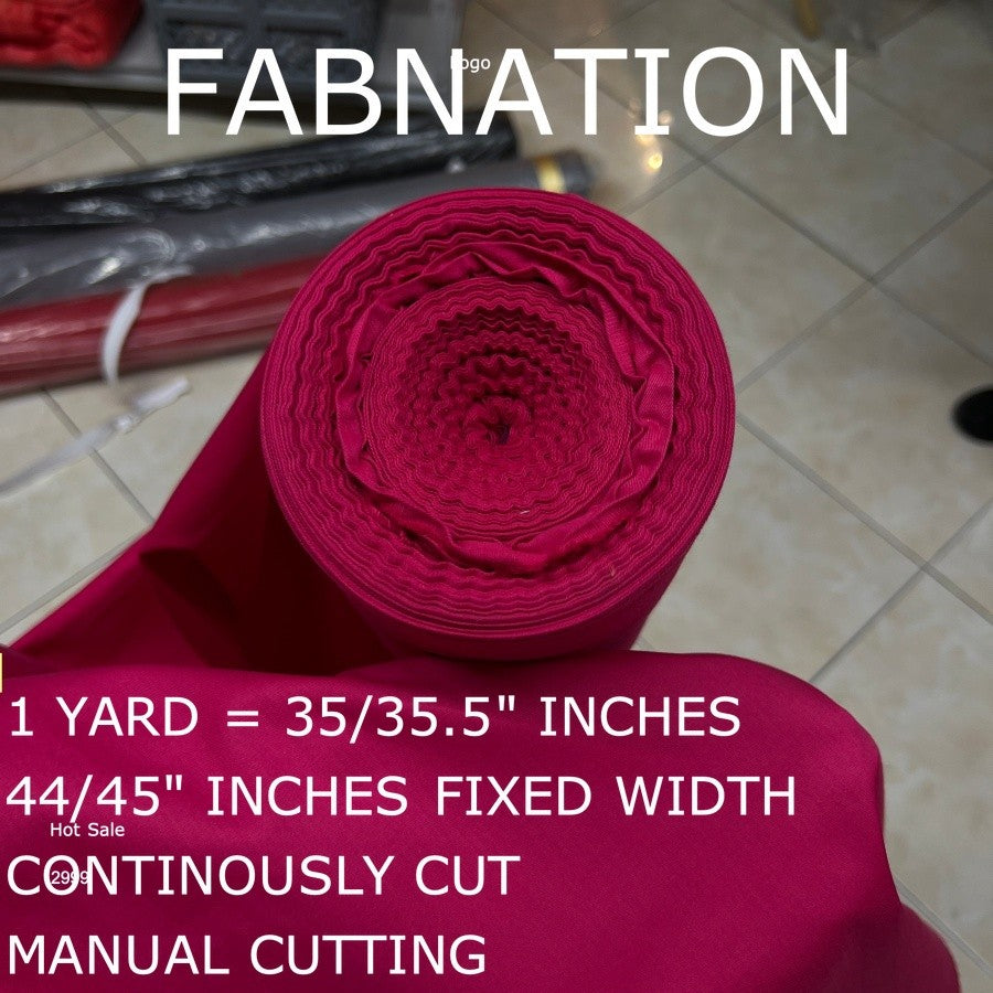 LACOS FABRIC CLOTH RAW TELA 35/35.5 INCHES LENGTH PER YARD 44/45 INCH FIXED WIDTH/ FABNATION