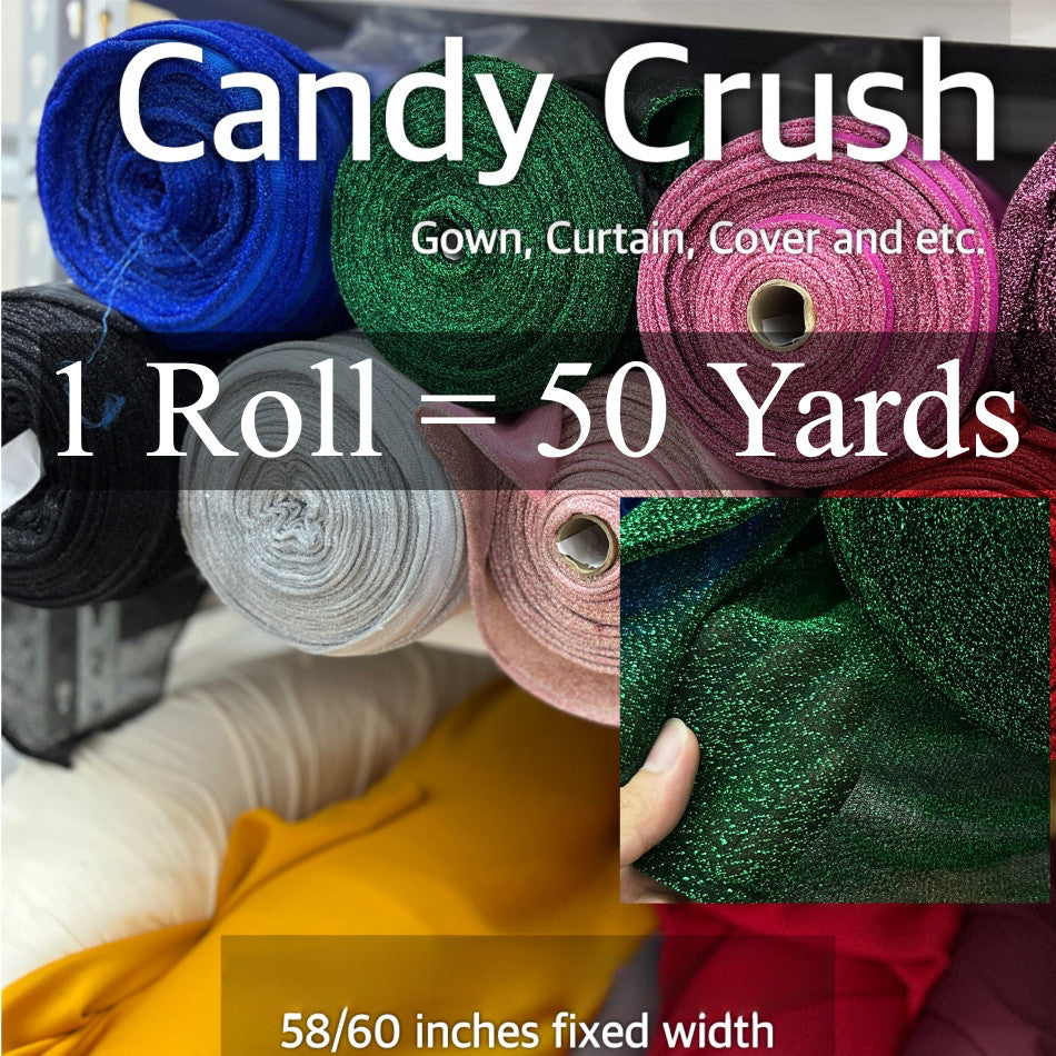 CANDY CRUSH PER ROLL = 50 YARDS AND 58/60 INCHES FIXED WIDTH