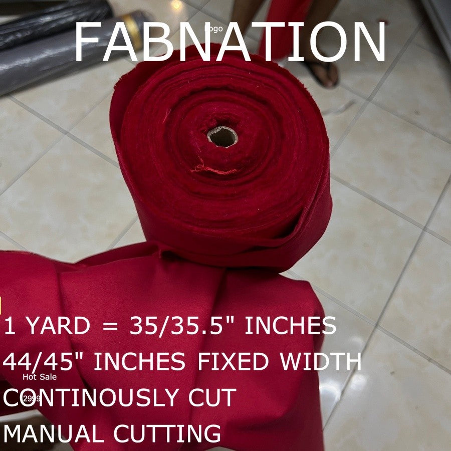 LACOS FABRIC CLOTH RAW TELA 35/35.5 INCHES LENGTH PER YARD 44/45 INCH FIXED WIDTH/ FABNATION