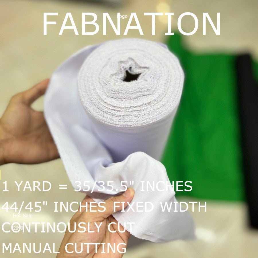 LACOS FABRIC CLOTH RAW TELA 35/35.5 INCHES LENGTH PER YARD 44/45 INCH FIXED WIDTH/ FABNATION