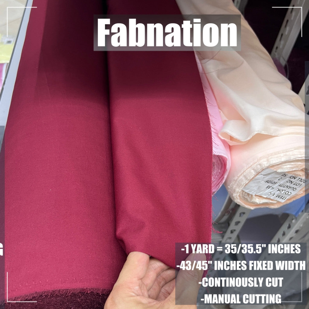 LACOS FABRIC CLOTH RAW TELA 35/35.5 INCHES LENGTH PER YARD 44/45 INCH FIXED WIDTH/ FABNATION