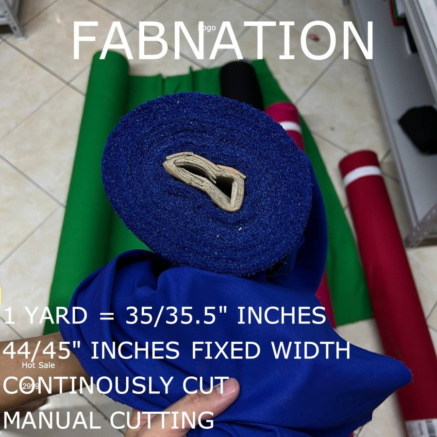 LACOS FABRIC CLOTH RAW TELA 35/35.5 INCHES LENGTH PER YARD 44/45 INCH FIXED WIDTH/ FABNATION