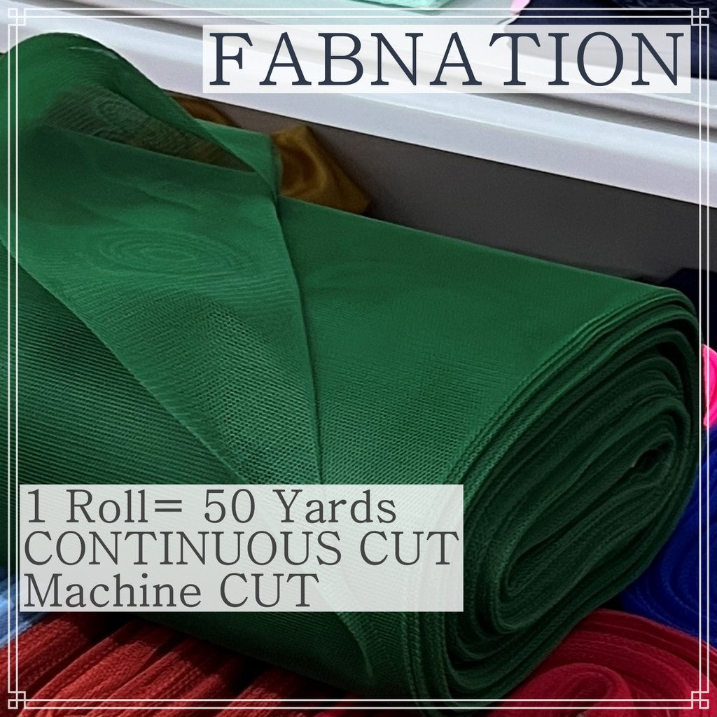 SUPER HARD TULLE PER ROLL IS 50 PER YARDS 60 INCHES FIXED WIDTH BY FABNATION