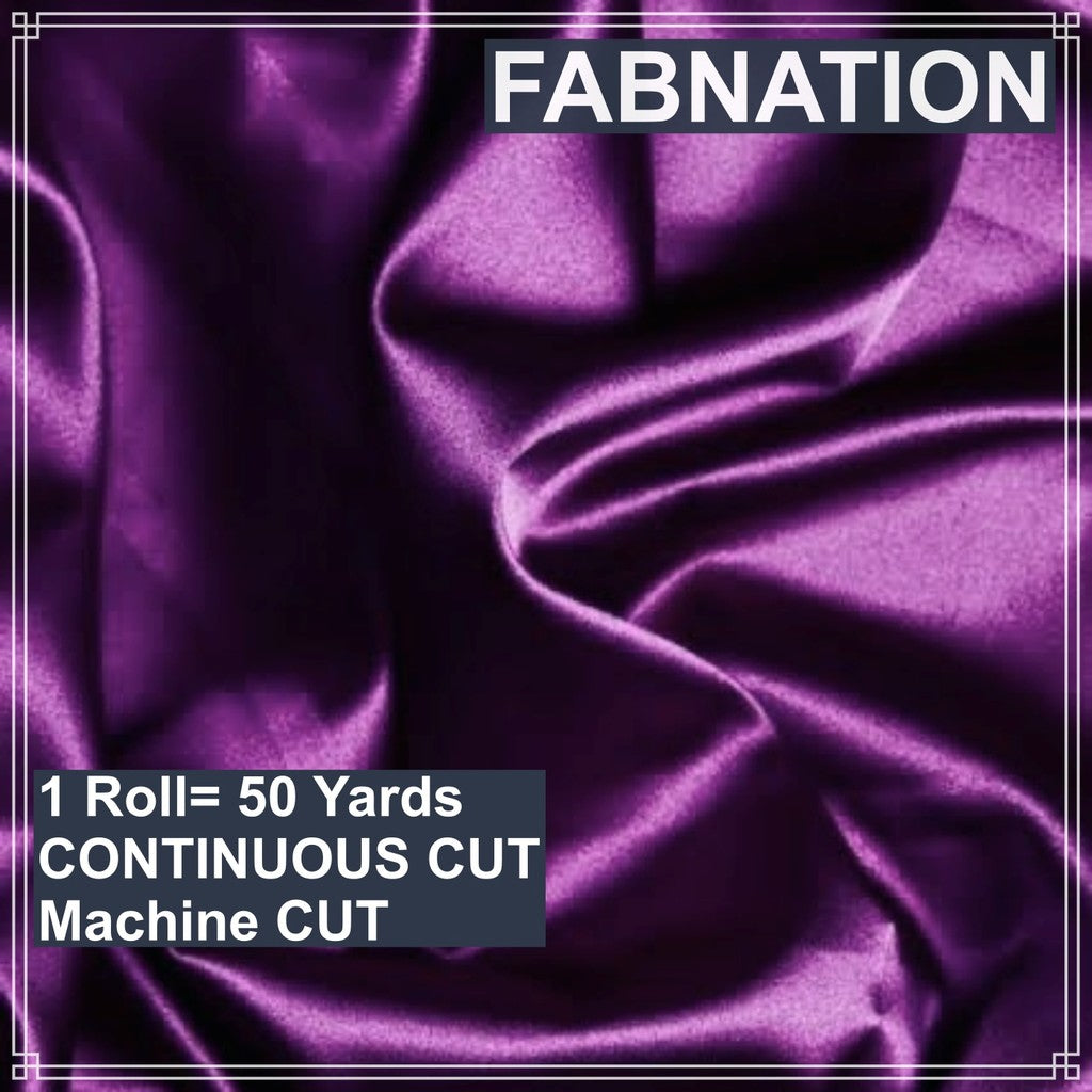 SOFT SATIN FABRIC PER ROLL 50 YARDS  LENGTH AND 60 INCHES FIXED WIDTH BY FABNATION