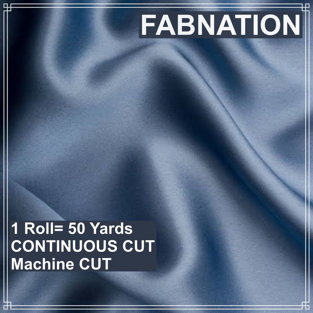 SOFT SATIN FABRIC PER ROLL 50 YARDS  LENGTH AND 60 INCHES FIXED WIDTH BY FABNATION