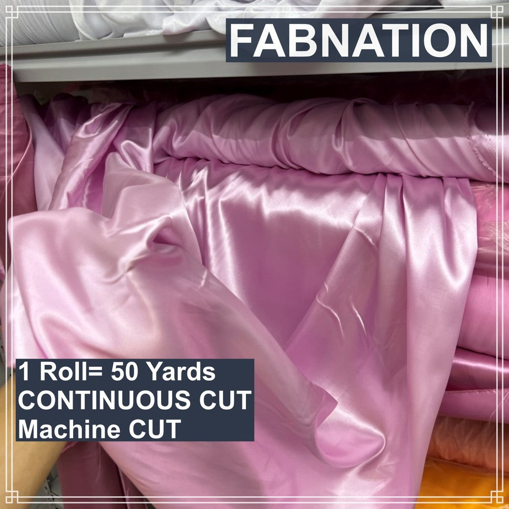 SOFT SATIN FABRIC PER ROLL 50 YARDS  LENGTH AND 60 INCHES FIXED WIDTH BY FABNATION