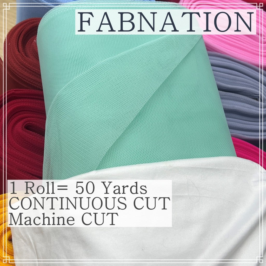 SUPER HARD TULLE PER ROLL IS 50 PER YARDS 60 INCHES FIXED WIDTH BY FABNATION