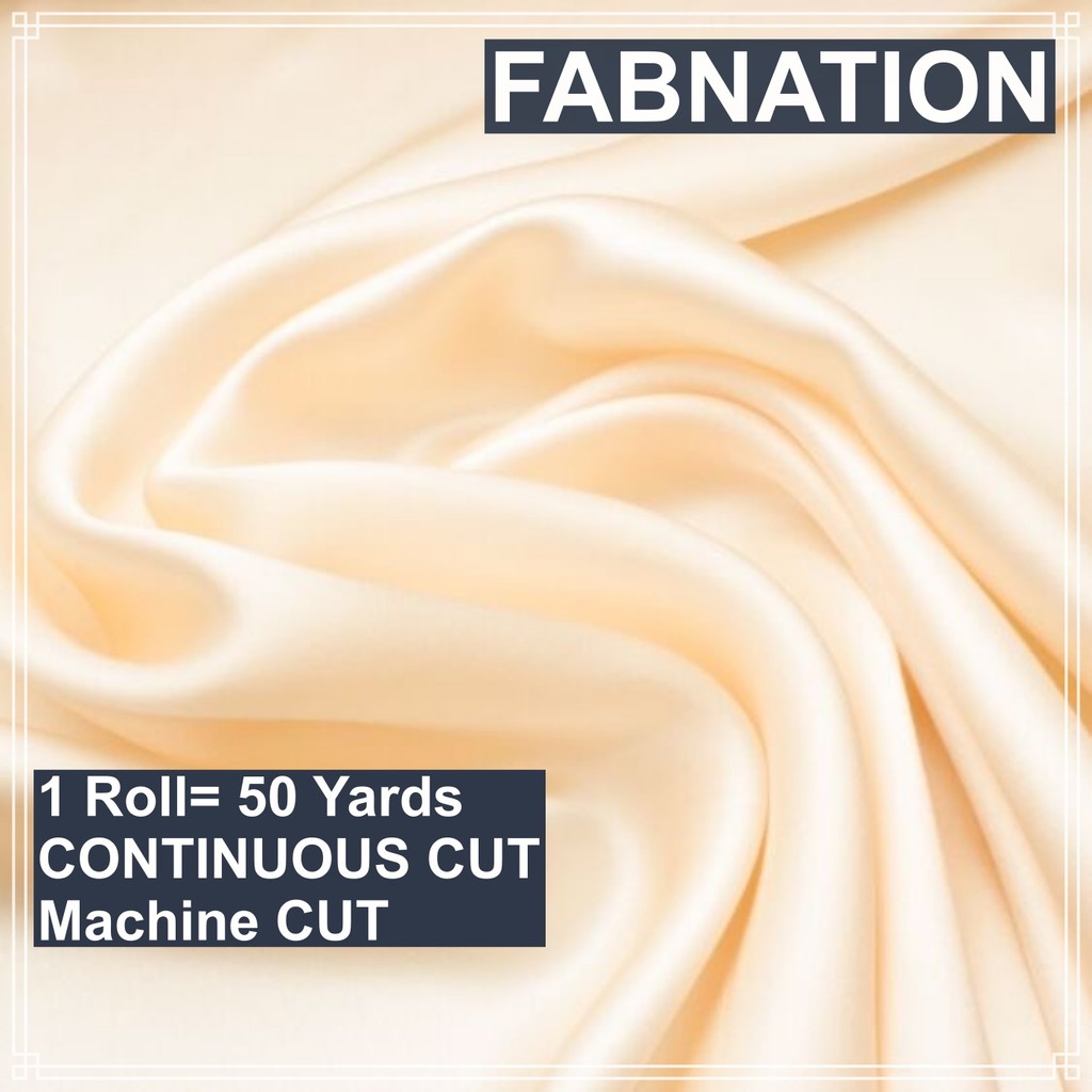 SOFT SATIN FABRIC PER ROLL 50 YARDS  LENGTH AND 60 INCHES FIXED WIDTH BY FABNATION