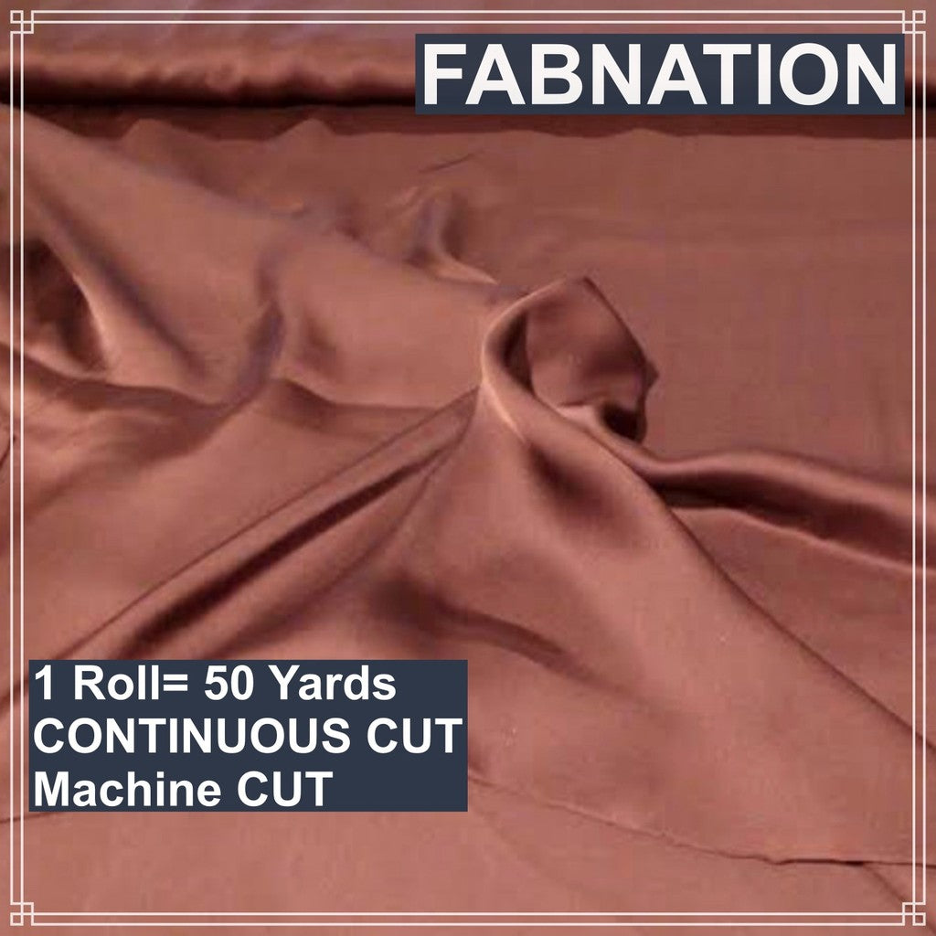 SOFT SATIN FABRIC PER ROLL 50 YARDS  LENGTH AND 60 INCHES FIXED WIDTH BY FABNATION