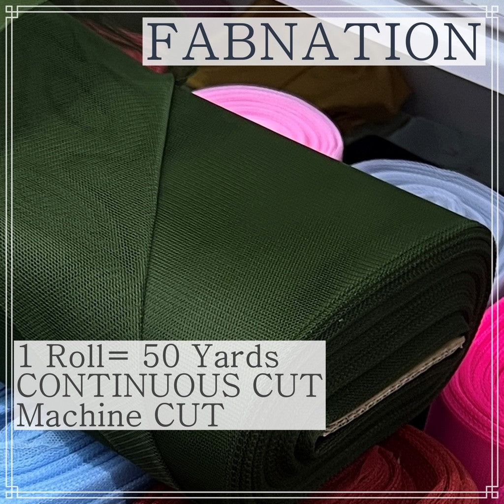 SUPER HARD TULLE PER ROLL IS 50 PER YARDS 60 INCHES FIXED WIDTH BY FABNATION