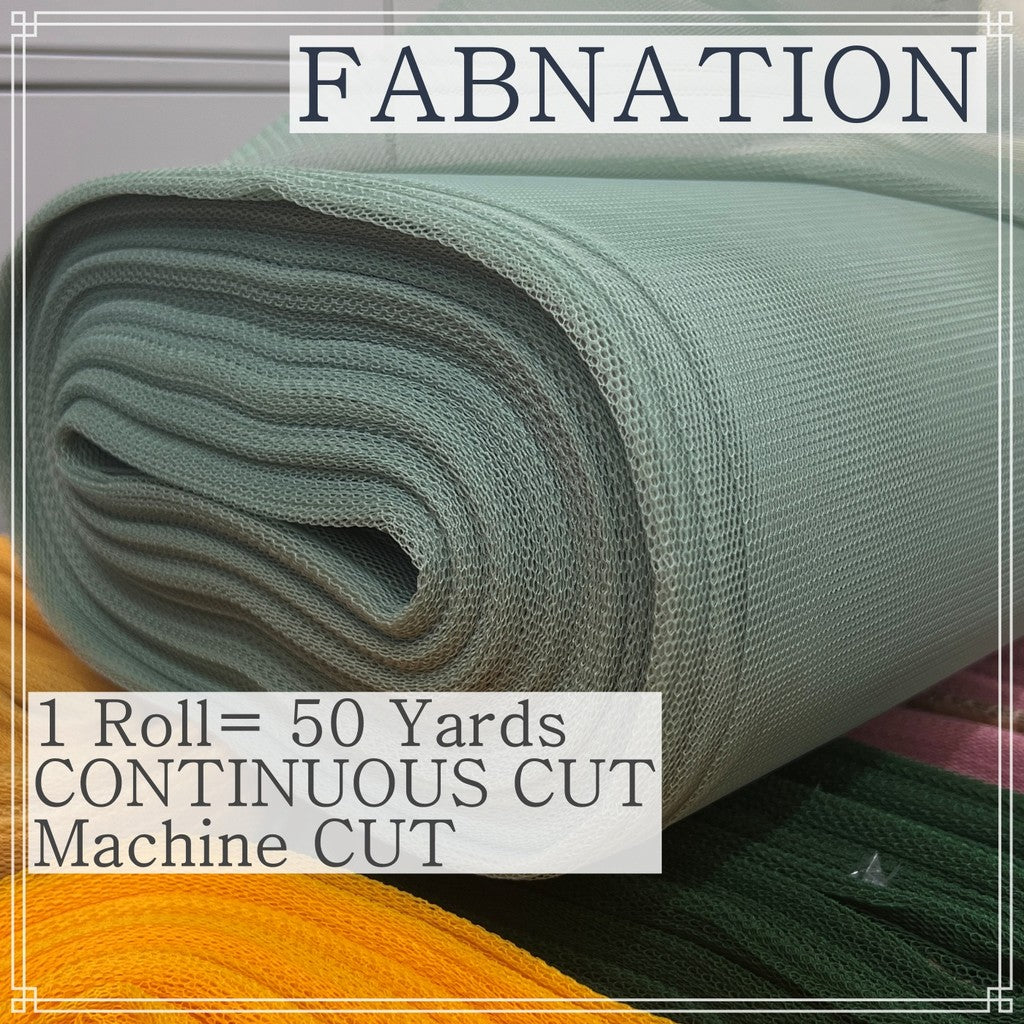 SUPER HARD TULLE PER ROLL IS 50 PER YARDS 60 INCHES FIXED WIDTH BY FABNATION