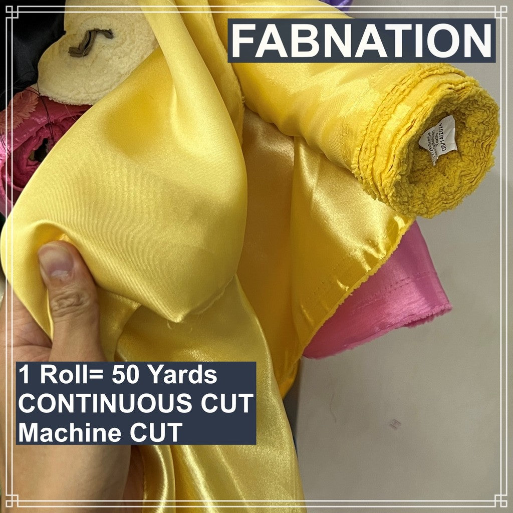 SOFT SATIN FABRIC PER ROLL 50 YARDS  LENGTH AND 60 INCHES FIXED WIDTH BY FABNATION