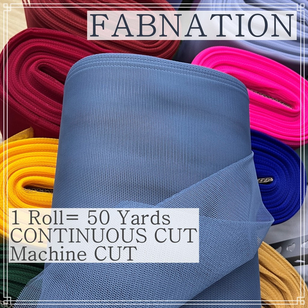 SUPER HARD TULLE PER ROLL IS 50 PER YARDS 60 INCHES FIXED WIDTH BY FABNATION