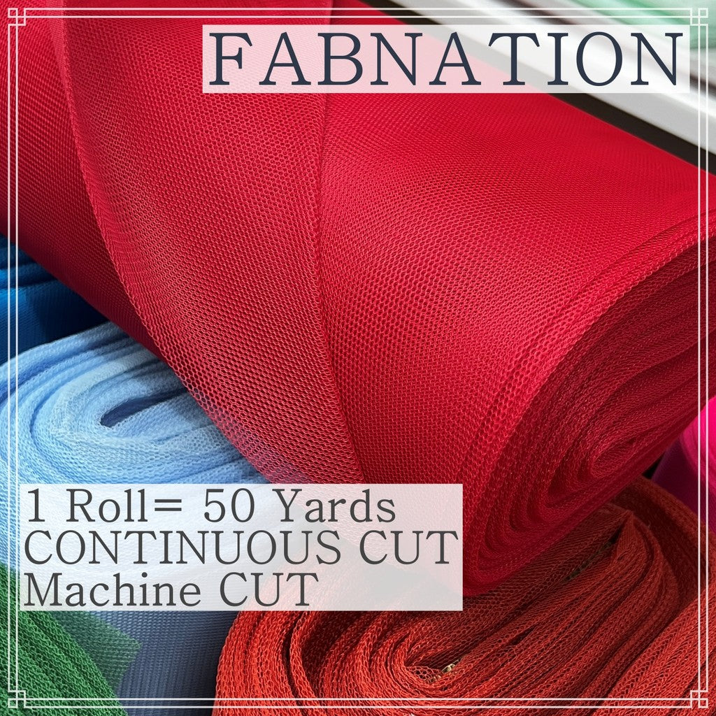 SUPER HARD TULLE PER ROLL IS 50 PER YARDS 60 INCHES FIXED WIDTH BY FABNATION