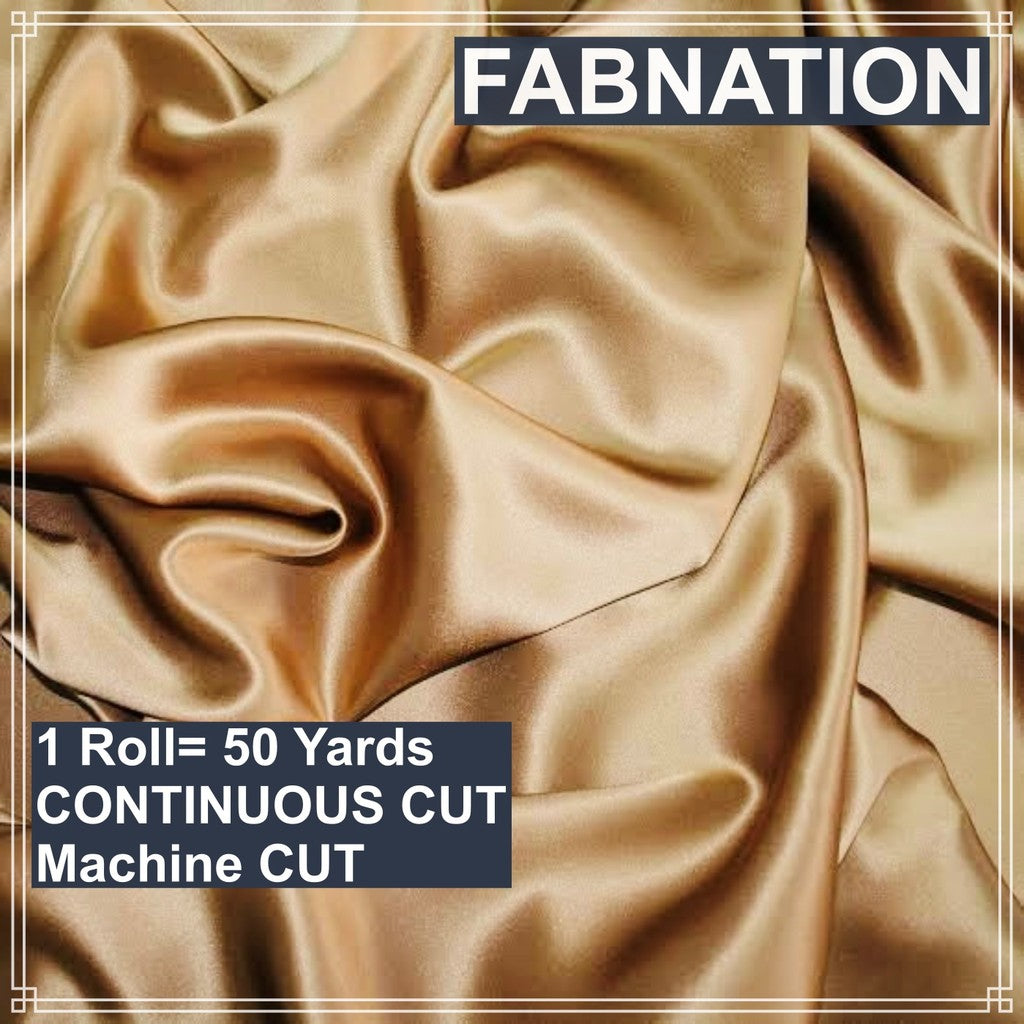 SOFT SATIN FABRIC PER ROLL 50 YARDS  LENGTH AND 60 INCHES FIXED WIDTH BY FABNATION