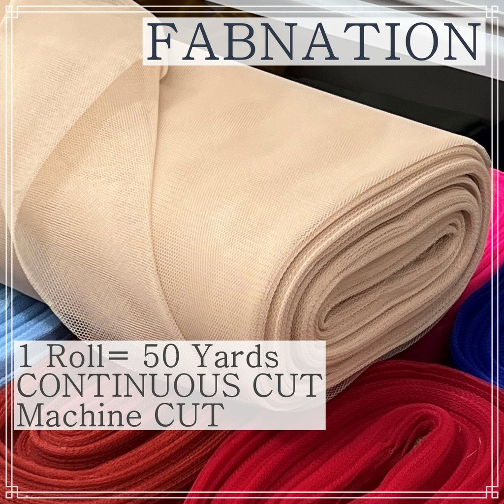 SUPER HARD TULLE PER ROLL IS 50 PER YARDS 60 INCHES FIXED WIDTH BY FABNATION