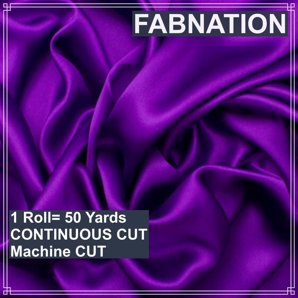 SOFT SATIN FABRIC PER ROLL 50 YARDS  LENGTH AND 60 INCHES FIXED WIDTH BY FABNATION