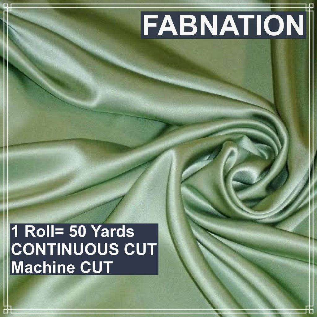 SOFT SATIN FABRIC PER ROLL 50 YARDS  LENGTH AND 60 INCHES FIXED WIDTH BY FABNATION