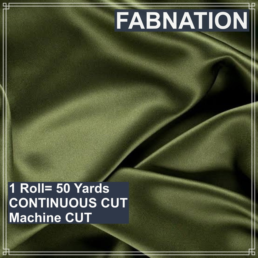 SOFT SATIN FABRIC PER ROLL 50 YARDS  LENGTH AND 60 INCHES FIXED WIDTH BY FABNATION