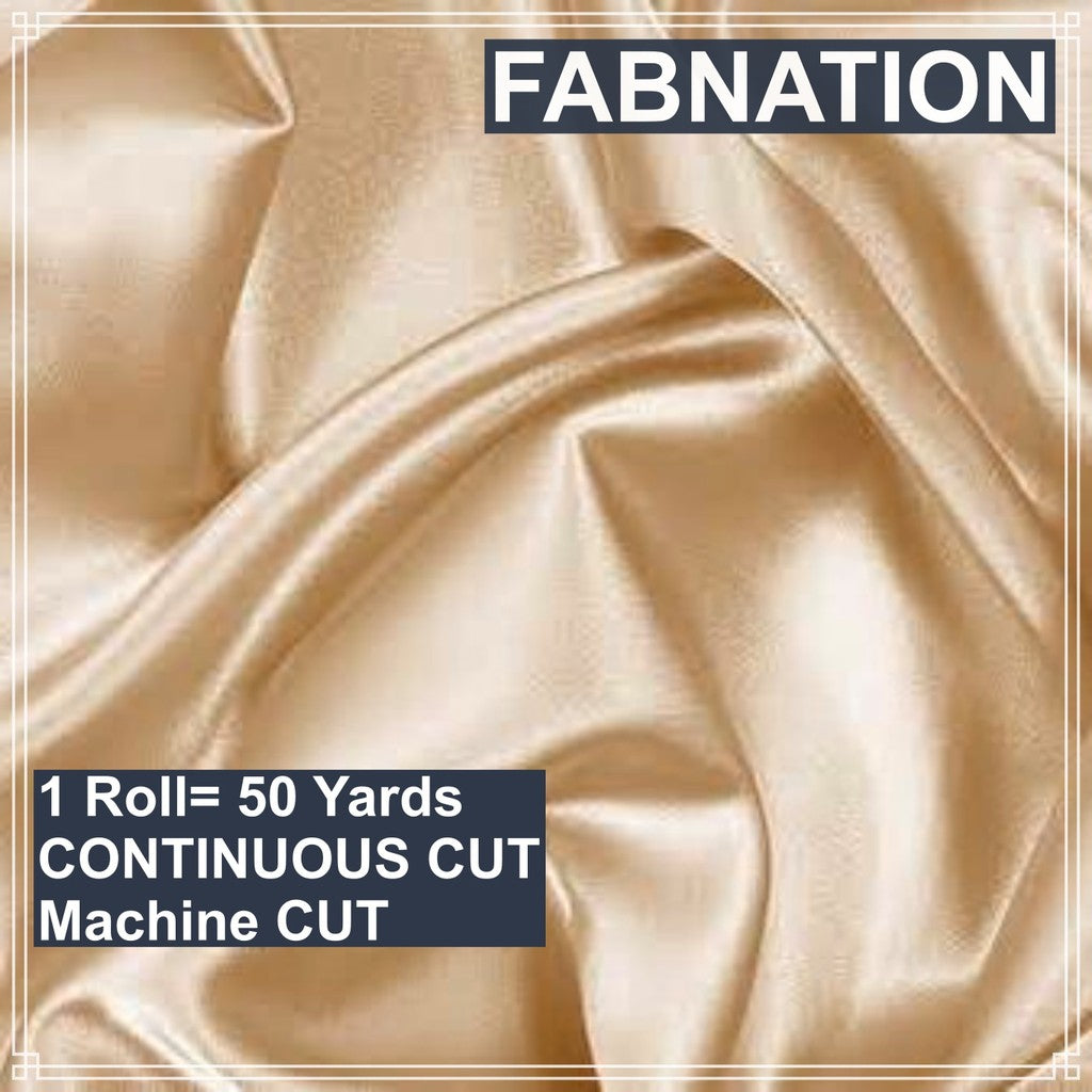 SOFT SATIN FABRIC PER ROLL 50 YARDS  LENGTH AND 60 INCHES FIXED WIDTH BY FABNATION