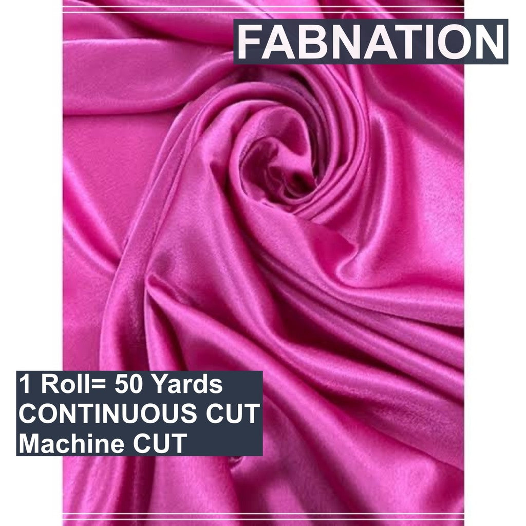 SOFT SATIN FABRIC PER ROLL 50 YARDS  LENGTH AND 60 INCHES FIXED WIDTH BY FABNATION