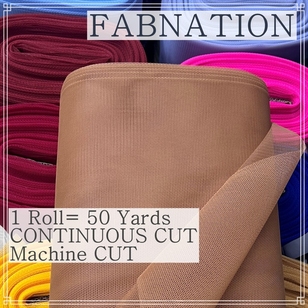 SUPER HARD TULLE PER ROLL IS 50 PER YARDS 60 INCHES FIXED WIDTH BY FABNATION